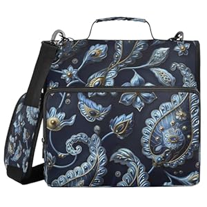 Miaozhen E01W25024 3-Ring Ordner Mitternachts-Design