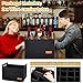 Peryiter 2 Pcs 12 Bottles Wine Carrier Tote 14.6 x 12.6 x 10.6 Inch Insulated Thermal Padded Wine Tote Bag Reusable Glasses Liquor Bottle Storage Collapsible Ratafia Travel Case for Party (Grey)