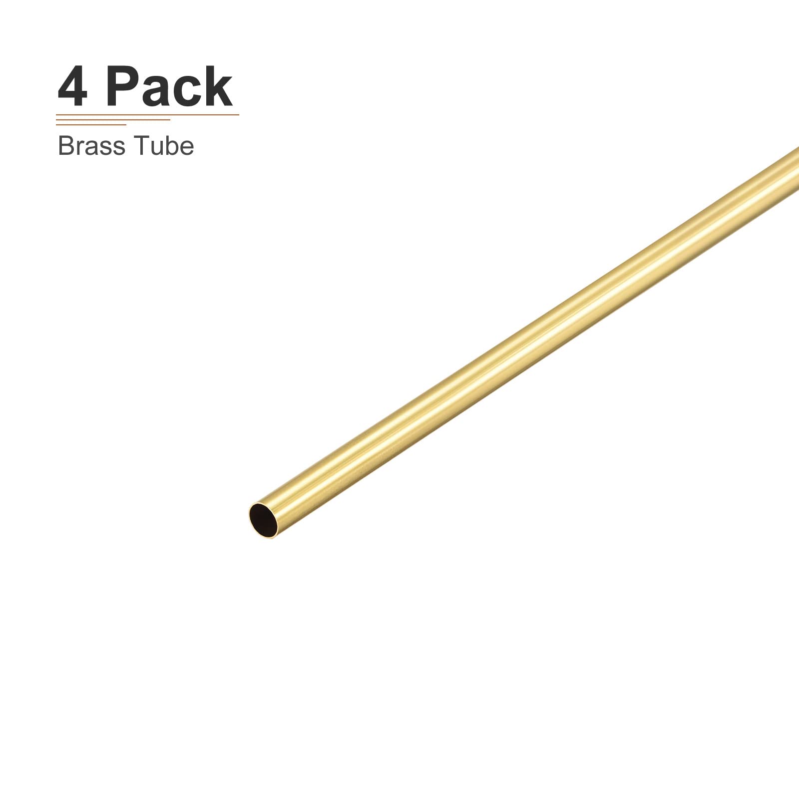 DTGN Tubo de latón de 3 mm x 0,5 mm x 300 mm (ODxWall TxL) – 8 unidades – Bueno para equipos de