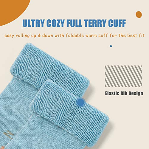 Baby Non Slip Warm Socks Baby Boys Thick Winter Socks with Grips for Baby Girls Non Skid Socks 6 Pack3