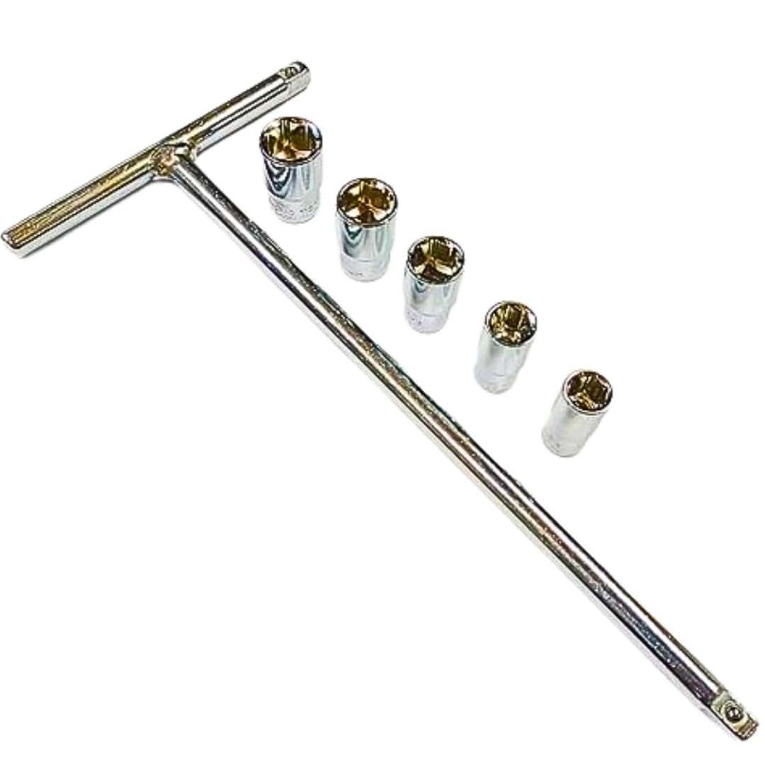 1/4" Drive T-Handle and Socket Set 8mm 9mm 10mm 11mm 12mm Hexagone Wrench Spanner of Steel for Home, Workshops (B0DBLYP1N5) Amazon Price History, Amazon Price Tracker