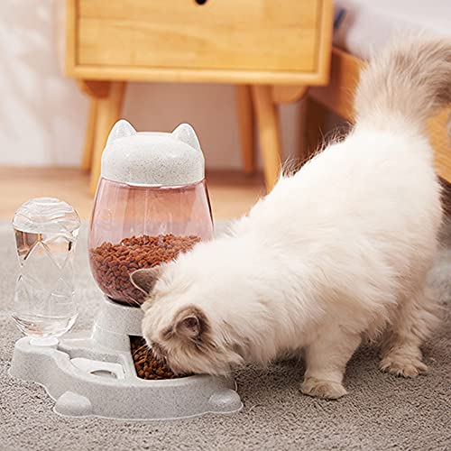 Huida Dog Food Feeder & Water Dispenser 2 in 1,Cat Food Dispenser Cat Automatic Feeder,Automatic Cat feeders 2.2L Food… - Image 4