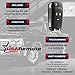 Car Key Fob Keyless Entry Remote Flip fits 2010-2017 Buick Allure Encore Lacrosse Regal Verano / Chevy Camaro Cruze Equinox Impala Malibu Sonic / GMC Terrain (OHT01060512)