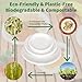 Aricsen 50 Pack 10 Inch Compostable Disposable Round Paper Plates, Natural White Biodegradable Sugarcane Bagasse PFAS-Free Eco-Friendly Dinner Plates for Party Wedding Picnic BBQ (50, 10 INCH) 3