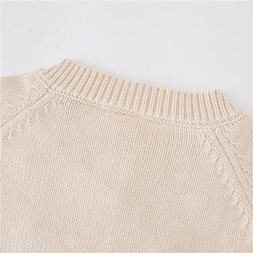Kids Baby Sweater Cardigan 𝐉acquard Cable-Knit Spring Coat Long Sleeve Cardigan for Baby Girl Button Up Cardigan Top4