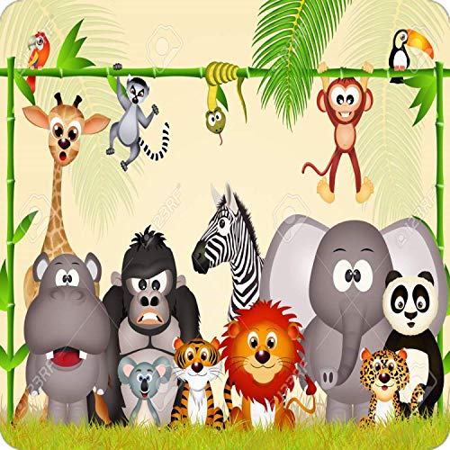 Cialda per torta ANIMALI GIUNGLA decorazione