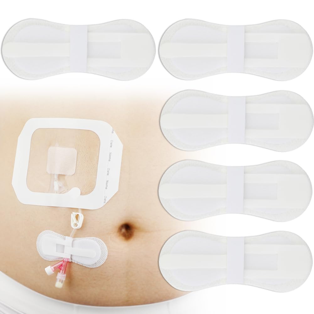 TERRIFI Catheter stabilization Device, 5 Pack Catheter Stabilization Device Feeding Tube Holders PD Dialysis Patch, Adhesive Bandages, Feeding Tube Supplies