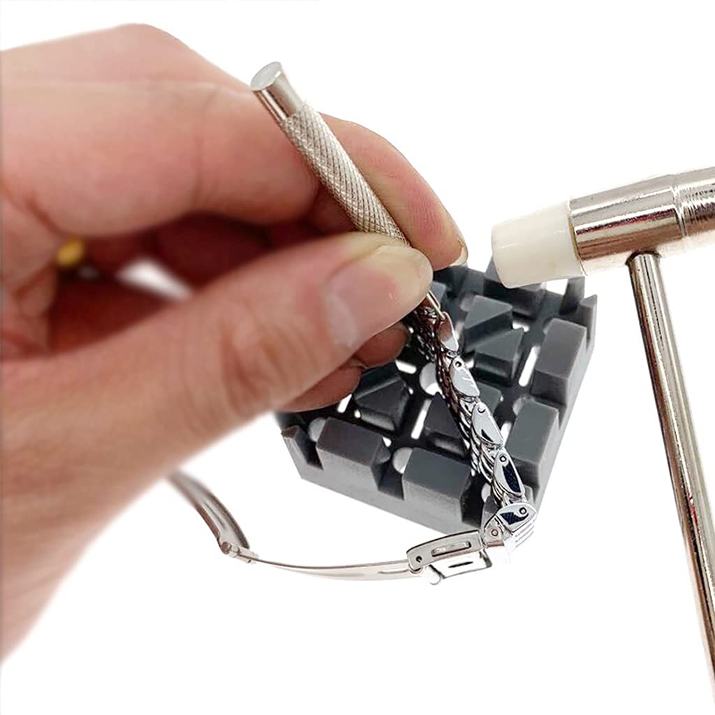 11x Pro Watch Repair Tools Regulowany ściągacz ogniw Młotek Sprężyny Pręty Narzędzie Naprawa