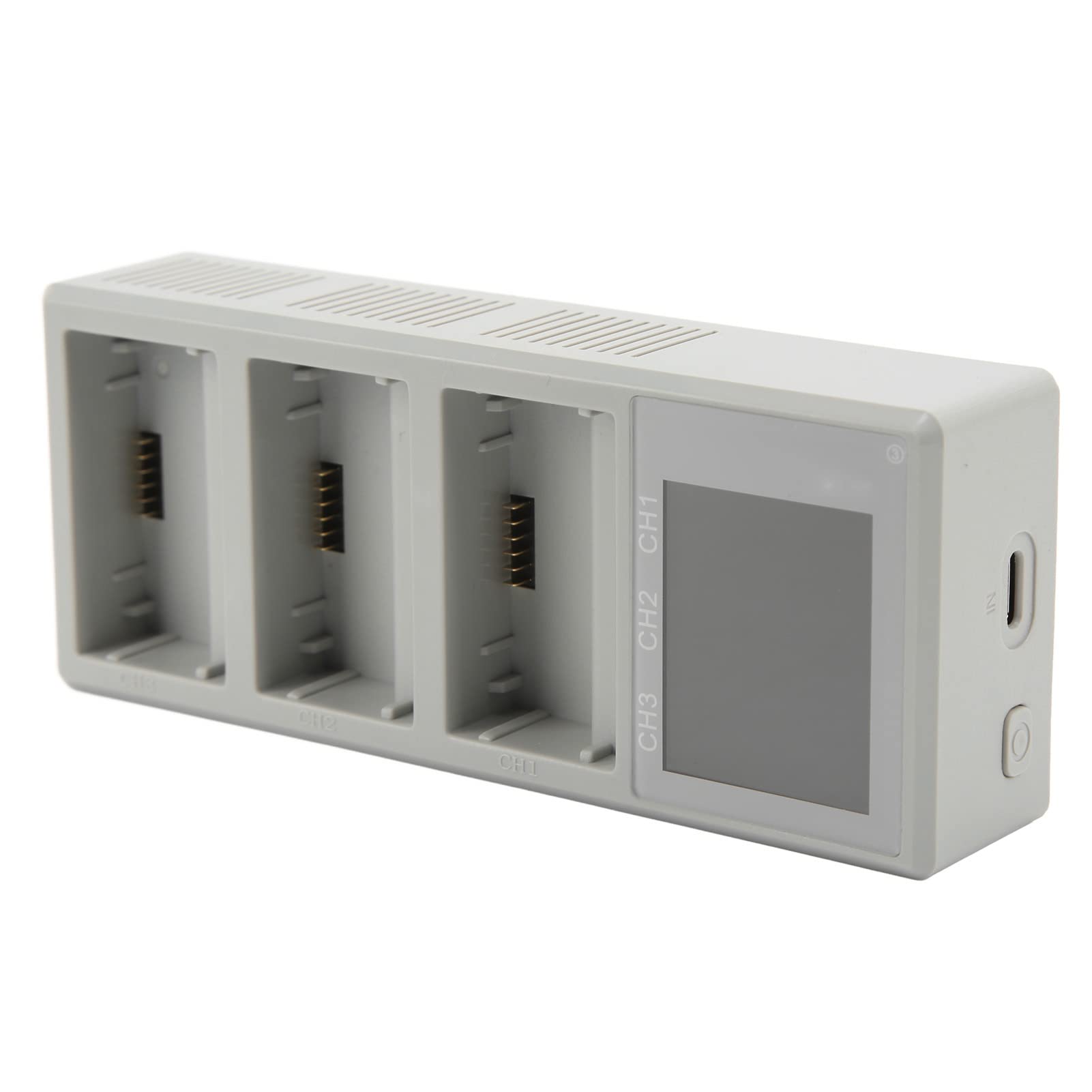 Hub di Ricarica per Batterie per Droni con Display LCD, Supporta 3 Batterie e Ricarica Bidirezionale per 3 Pro/