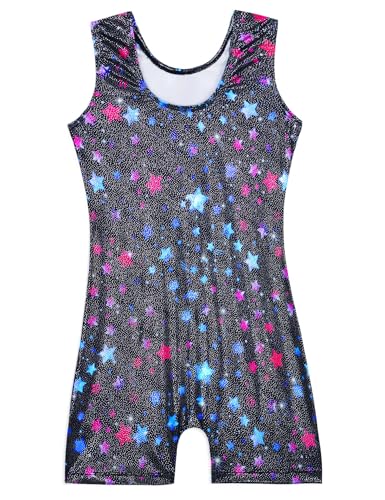 Image of Domusgo Gymnastics Leotards for Girls Sparkly One Piece Biketard Size 1-10Y