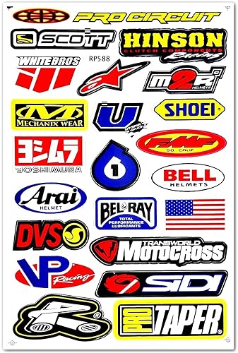 Dirt Bike Dirtbikes Motorcycle Motos Motocross Motorcross Bikes Motorex atv performance part garage toolbox Racing Pack 6 Vinyl Graphics Decals and Stickers set D6725 Best4Buy