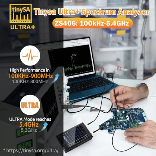 TinySA Ultra+ zs406 Spectrum Analyzer