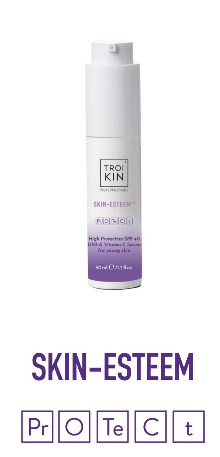 Troikin Skin-Esteem UV & Vitamin C Serum, SPF 40, 50ml, with Aloe Vera and Cucumber Extract, 50 ml (Pack of 1) - Image 4