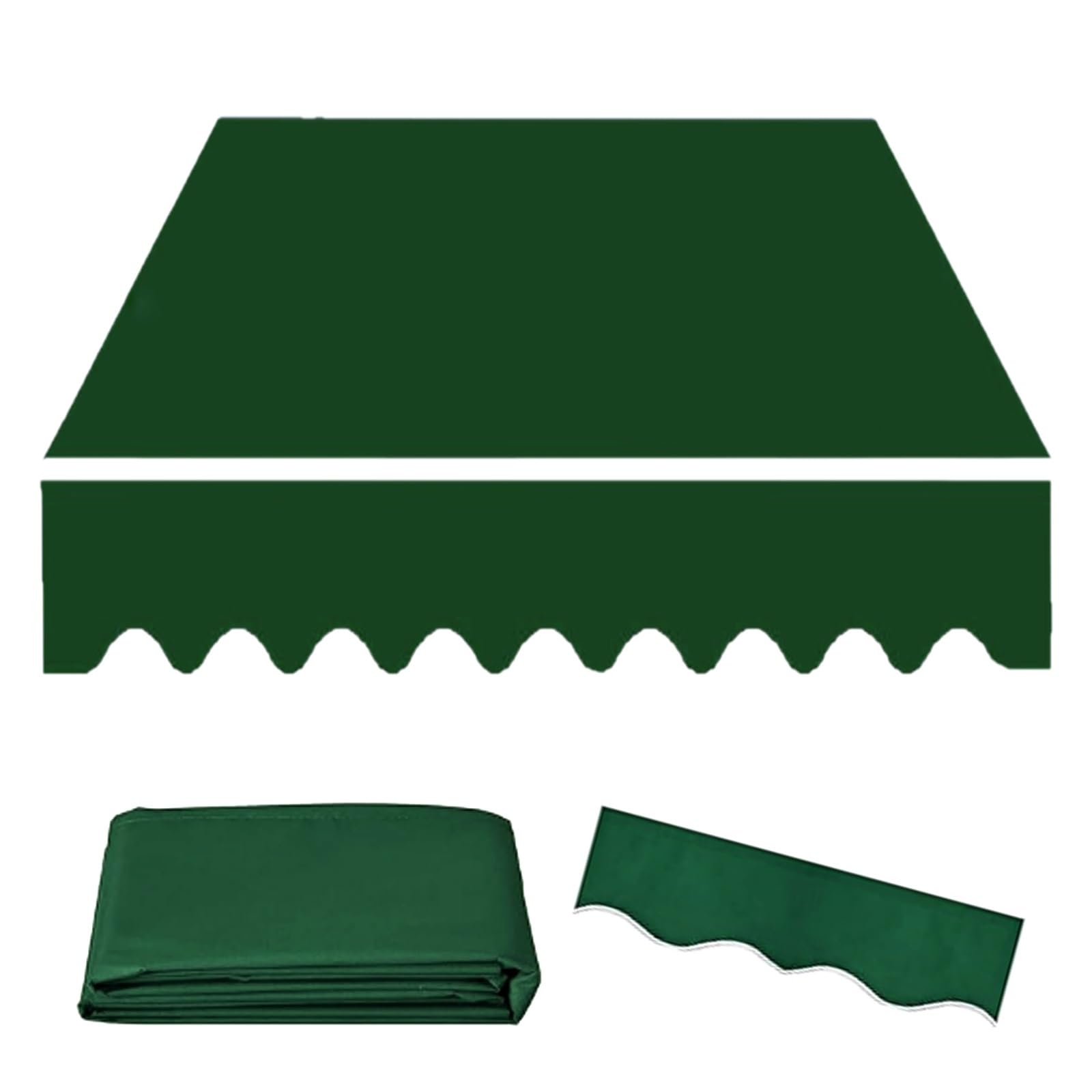 Housse de rechange imperméable pour abri de terrasse en polyester robuste 3m 4m