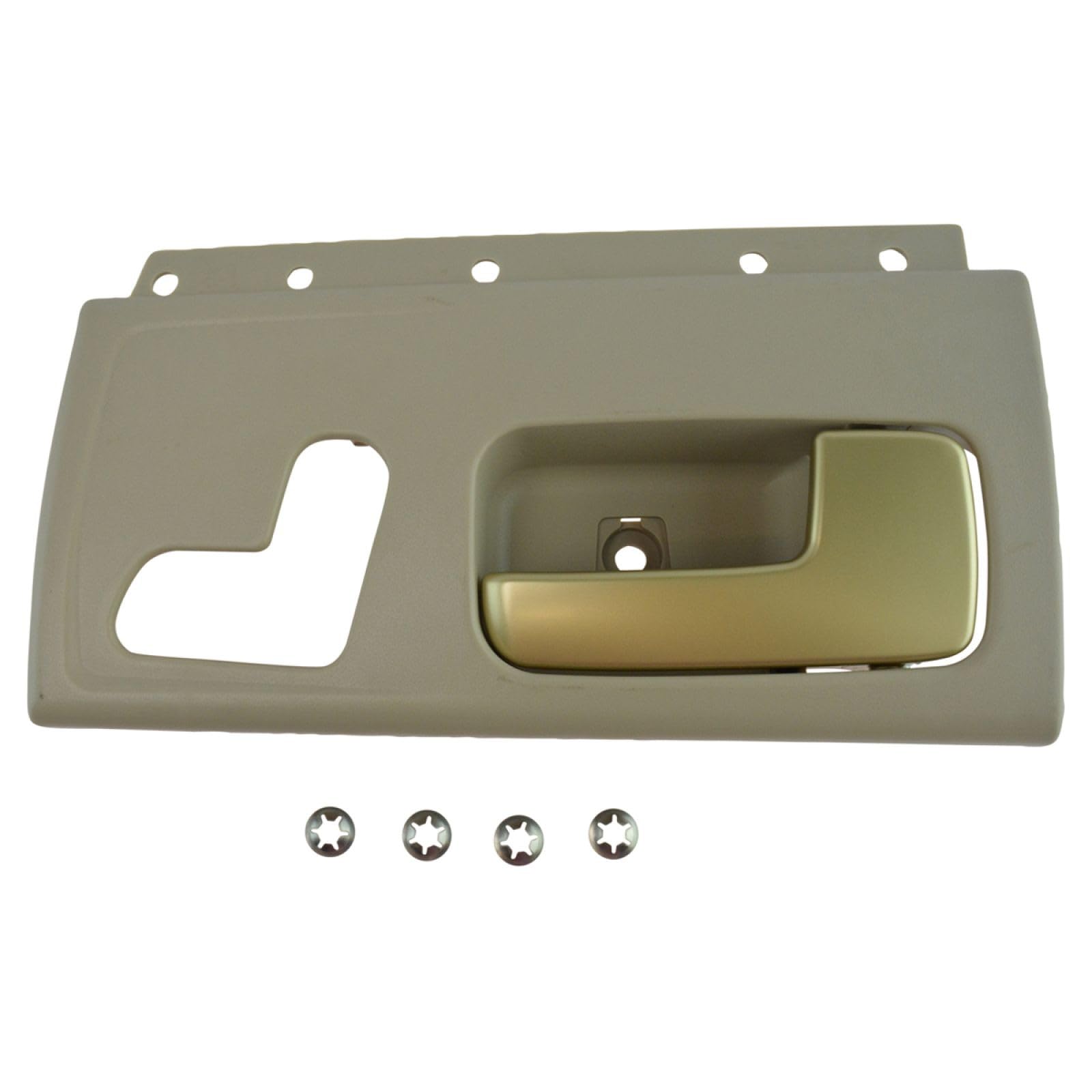Front Right Interior Door Handle Beige & Gold Passenger Side Compatible with 2003-2011 Lincoln Town Car