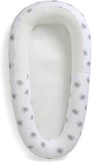 PurFlo Sleep Tight Baby Bed | Safe for Overnight Sleep | Fully Breathable Baby Nest Alternative | Newborn Essentials | 0-8m ELEPHANT