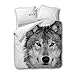Produktbild Traumschlaf Wendebettwäsche Wolf 1 Bettbezug 135 x 200 cm + 1 Kissenbezug 80 x 80 cm
