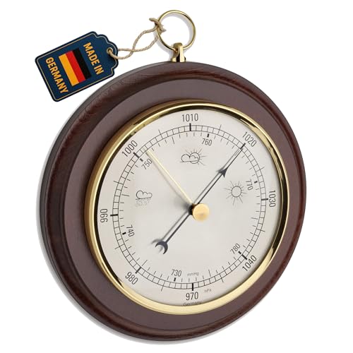 TFA Dostmann baromètre analogique en noyer, 29.4001,...