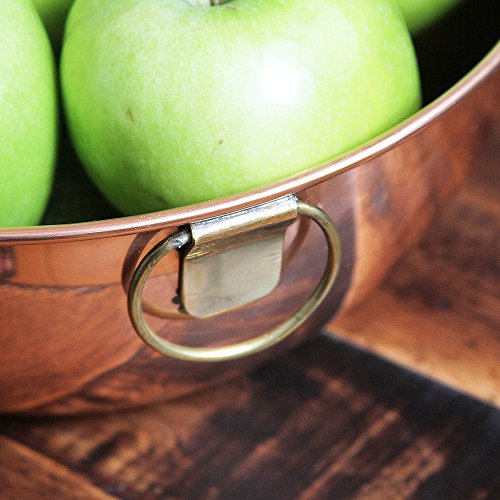 Premium Chef Quality Copper Mixing Bowl - 10.5" diameter by Alchemade