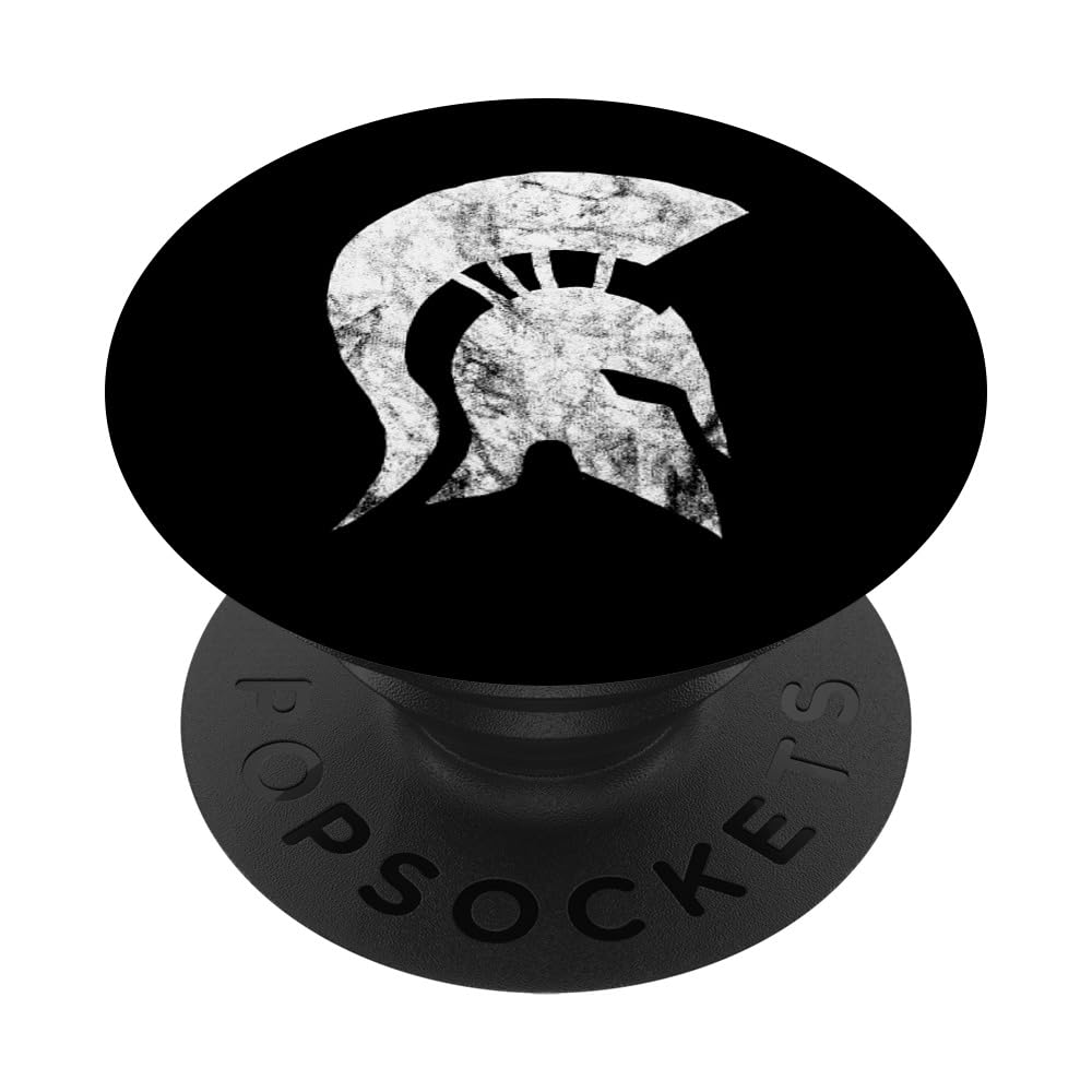 Sparta Soldier Leonidas Spartan Gladiator Helmet Warrior PopSockets Adhesive PopGrip
