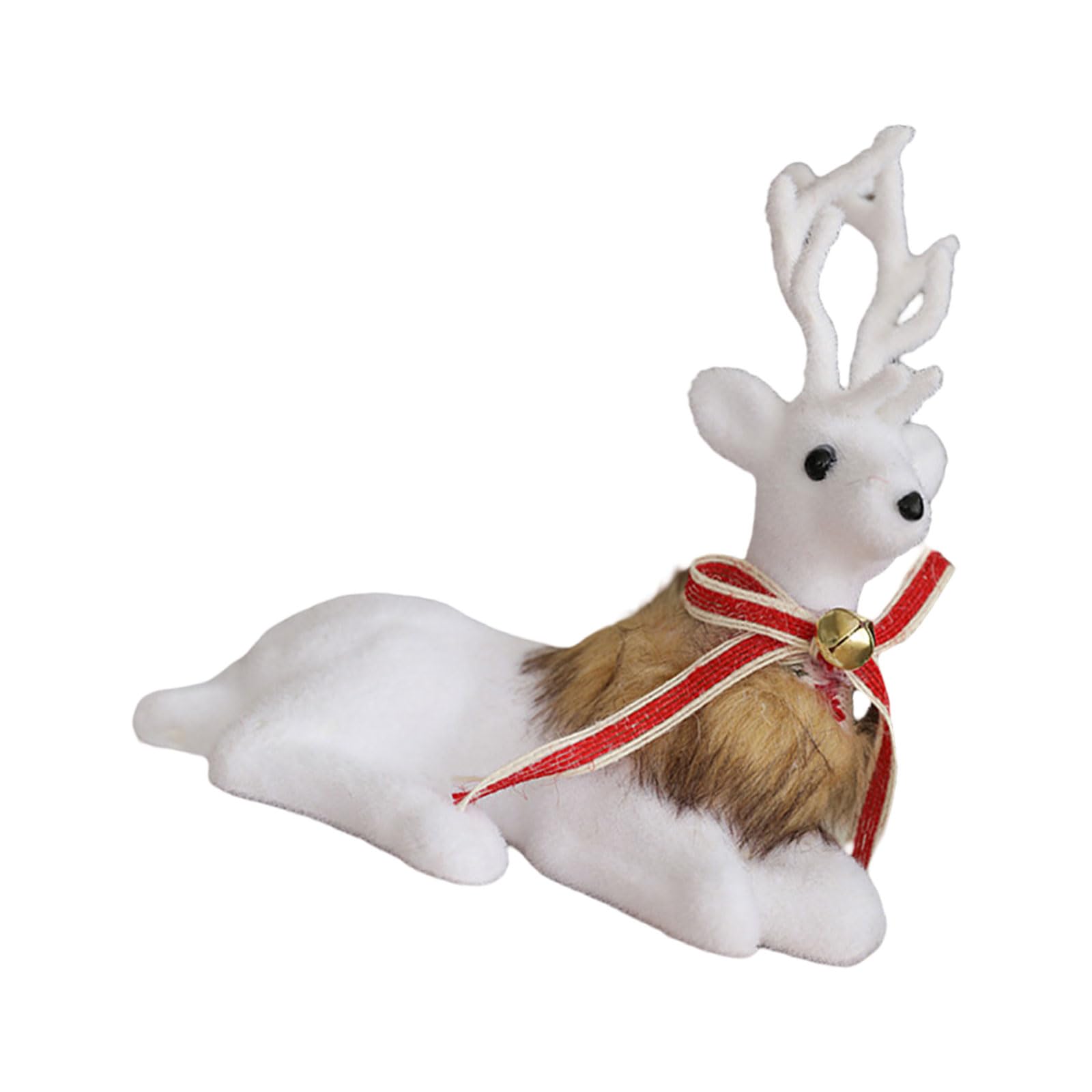 HIME クリスマストナカイver 展示品 Amazon | クリスマスホワイトトナカイの置物現実的なクリスマス