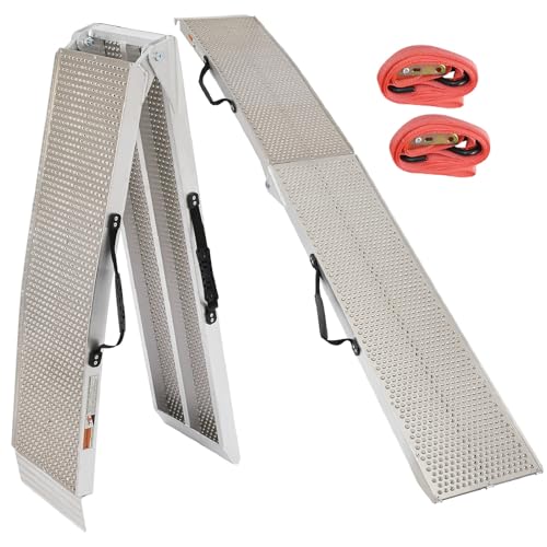 Rampas de carga plegables de aluminio 7.5ft para motos y cuatrimotos miniatura 1