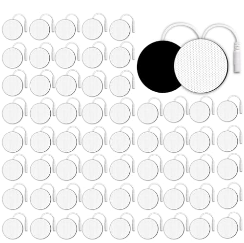 SM Electrodes TENS Unit Replacement Pads for TENS | 2'' Round Electrodes Pads for TENS Unit Latex-Free Reusable Eletrode Pads for TENS Machine 60PCS Wholesale for Physical Therapy Clinic