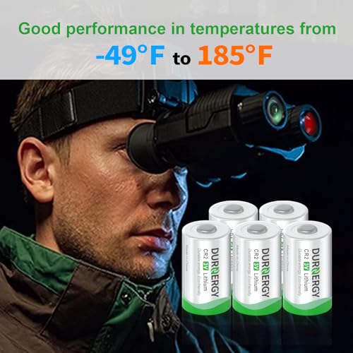 CR2 Battery, 3V Lithium Battery 10 Pack, Piles CR2 3