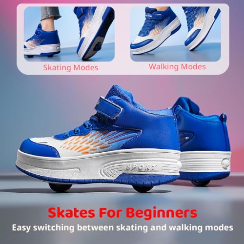 Roller Shoes for Kids - Retractable Wheel Sneakers for Christmas Halloween Beginners4