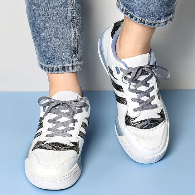 Image of SHOESHINE Sports & Sneakers Shoe Laces - 2 Pairs Set Flat Shoelace for Men & Women