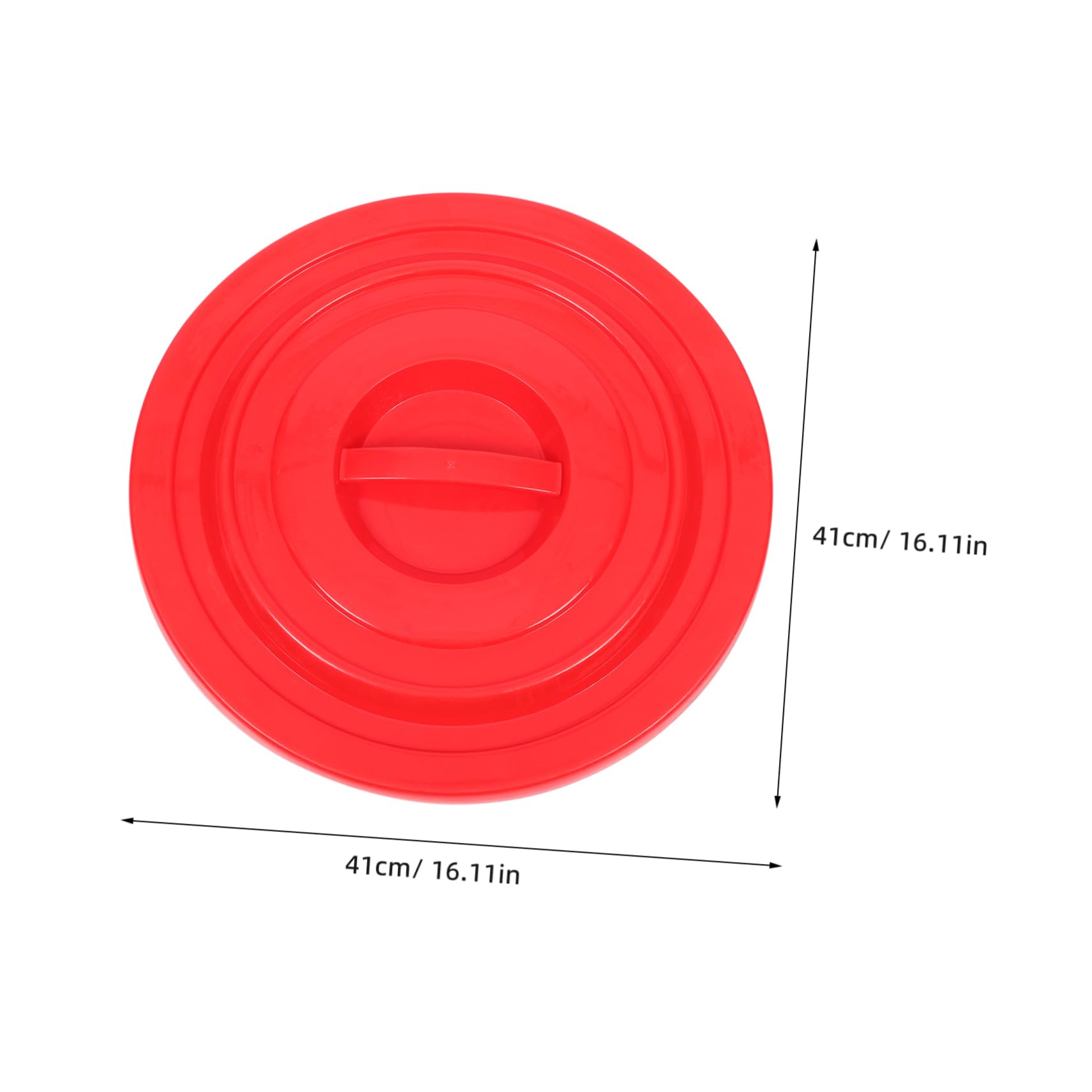 KOMBIUDA Heavy Duty Plastic Garbage Can Lid Trash Can Cover for Containers Easy Installation for Effortless Use and Replacement