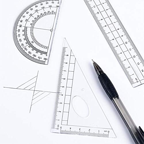 Xinlie Wiskunde Set Kompas & Geometrie Kit Set Math Geometry Kit Student Supplies met Onbreekbare Opbergdoos, incl… - Image 4