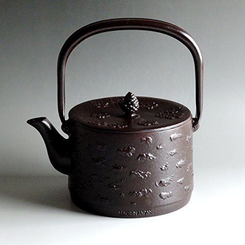 Amazon | 南部鉄瓶 「桜皮寸胴」1L 岩手産 日本製 直火 やかん ih対応