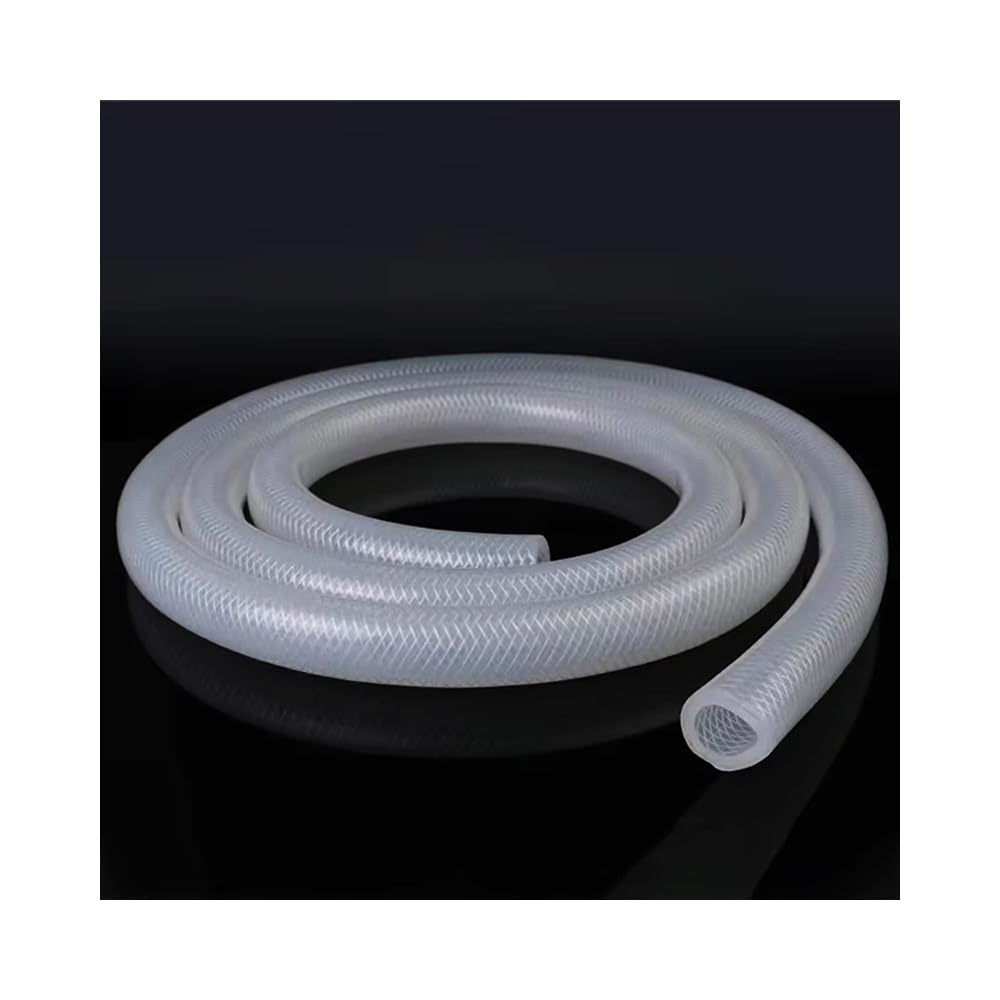 Tubo In Silicone Alimentare, 1 Pezzo Da 1m. Intrecciato Rinforzato Ad Alta Pressione, ID 4–50 Mm, OD 9–60 Mm. Trasparente E Anticorrosivo, Per Uso Quotidiano E Laboratorio(10x18mm)