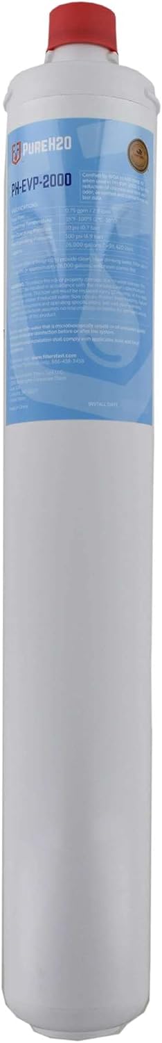 PureH2O PH-EVP-2000 Compatible Replacement for Everpure i2000 EV9612-22 Ice Maker Water Filter Commercial Cartridge for Ice Machines