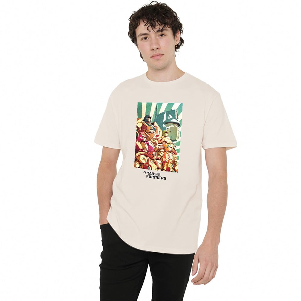 Transformers/Autobots Assemble Unisex T Shirt, Natural, Large