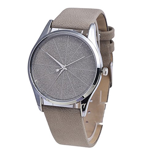 COOKI Womens Quartz Watches Fashion Minimalist Metal Retro Round Dial Quartz Analog Alloy Wrist Watch with Leather Band and Stainless Steel Dial, Lady Watches Female Watches XJY-8 (Beige)