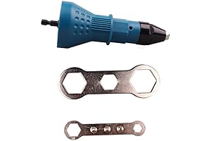 Blue Rivet Drill Attachment - Riveting Tool for Cordless Drill