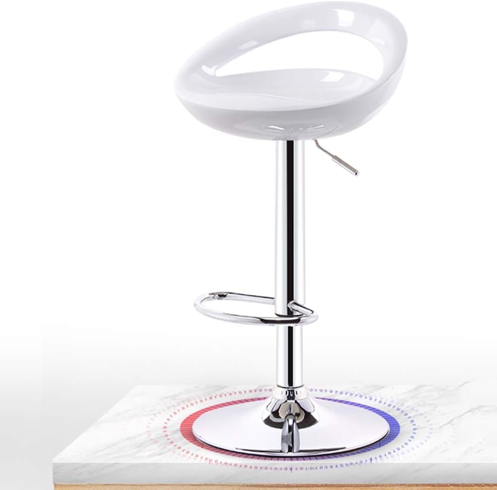 Tabourets de bar pivotants vert moderne avec hauteur 60-80 cm et repose-pieds intégré