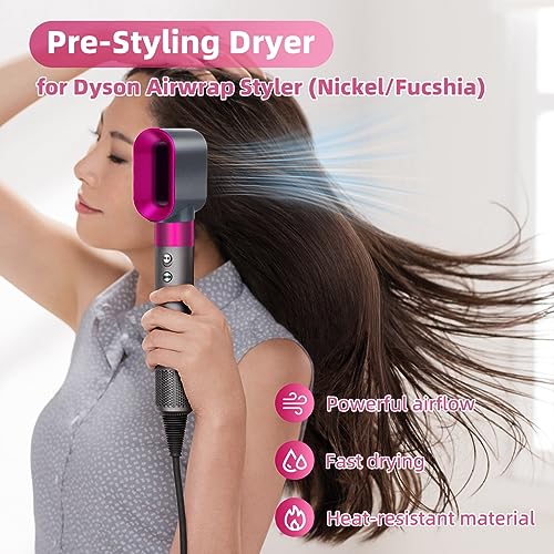 Pre-Styling Dryer Attachment for Dyson Airwrap Hair Styler (Fuchsia) - Image 3