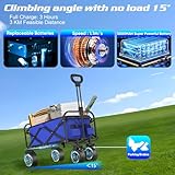 Zoom IMG-2 carrello elettrico pieghevole blu costruzione Zoom IMG-2 carrello elettrico pieghevole blu costruzione