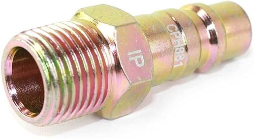 Miniatura 3 de MaxLLTo Enchufe de acoplador de acero industrial de 1/2 pulgada de repuesto x 1/2 pulgada NPT macho para neumática interestatal CPH881