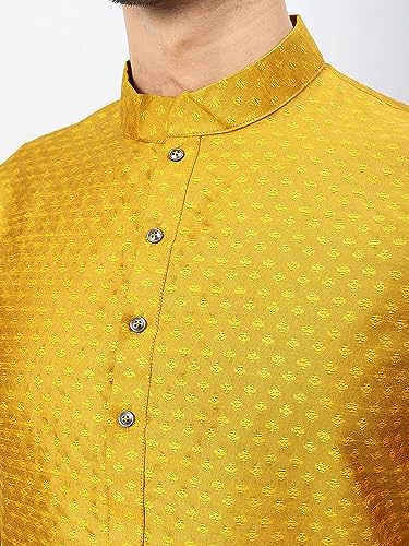 Image of Silk Blend Men's Kurta Pyjama Set /Kurta Pajama for Men
