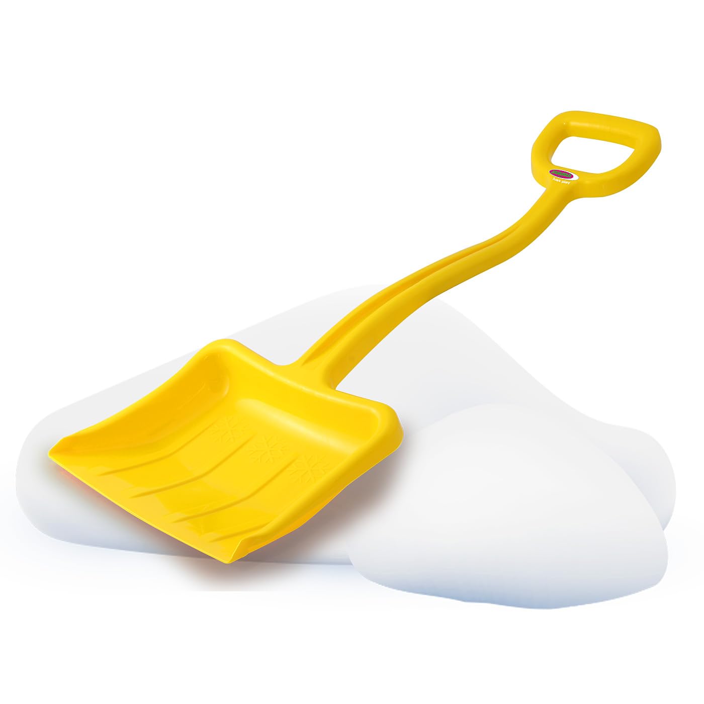 Jamara 460401, Snow Play Snow Shovel Tally 70 cm Yellow, Robust and Stable Plastic, Reinforcing Ribs In The Blade