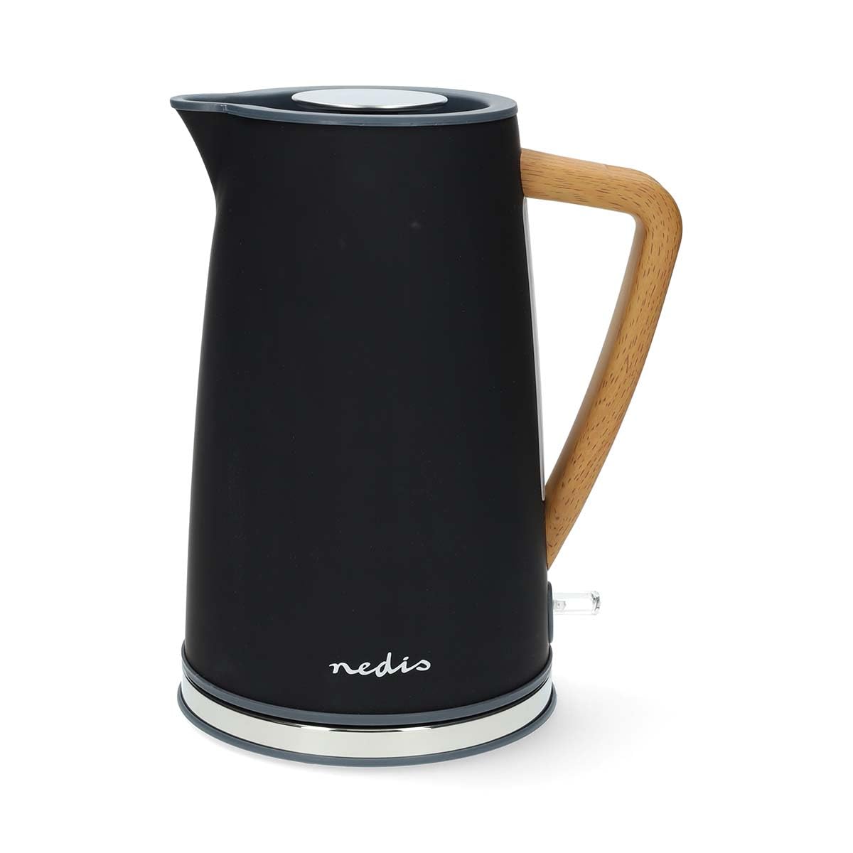 Wasserkocher - 1.7 l - Soft-Touch - Schwarz - Um 360 Grad drehbar - Verdecktes Heizelement - Strix Controller - Boil-dry protection