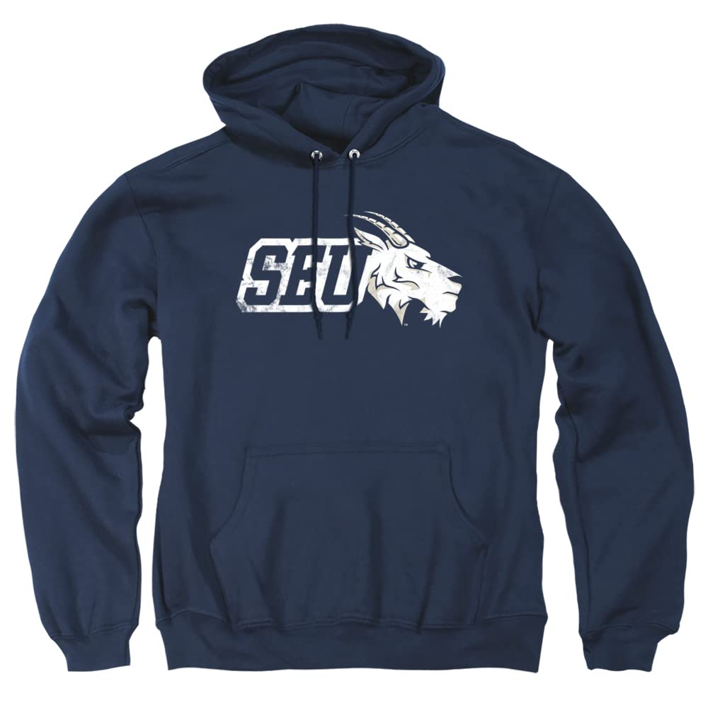 LOGOVISION Official Collegiate Distressed Primary Logo Adult Pullover Hoodie Collection — view 292