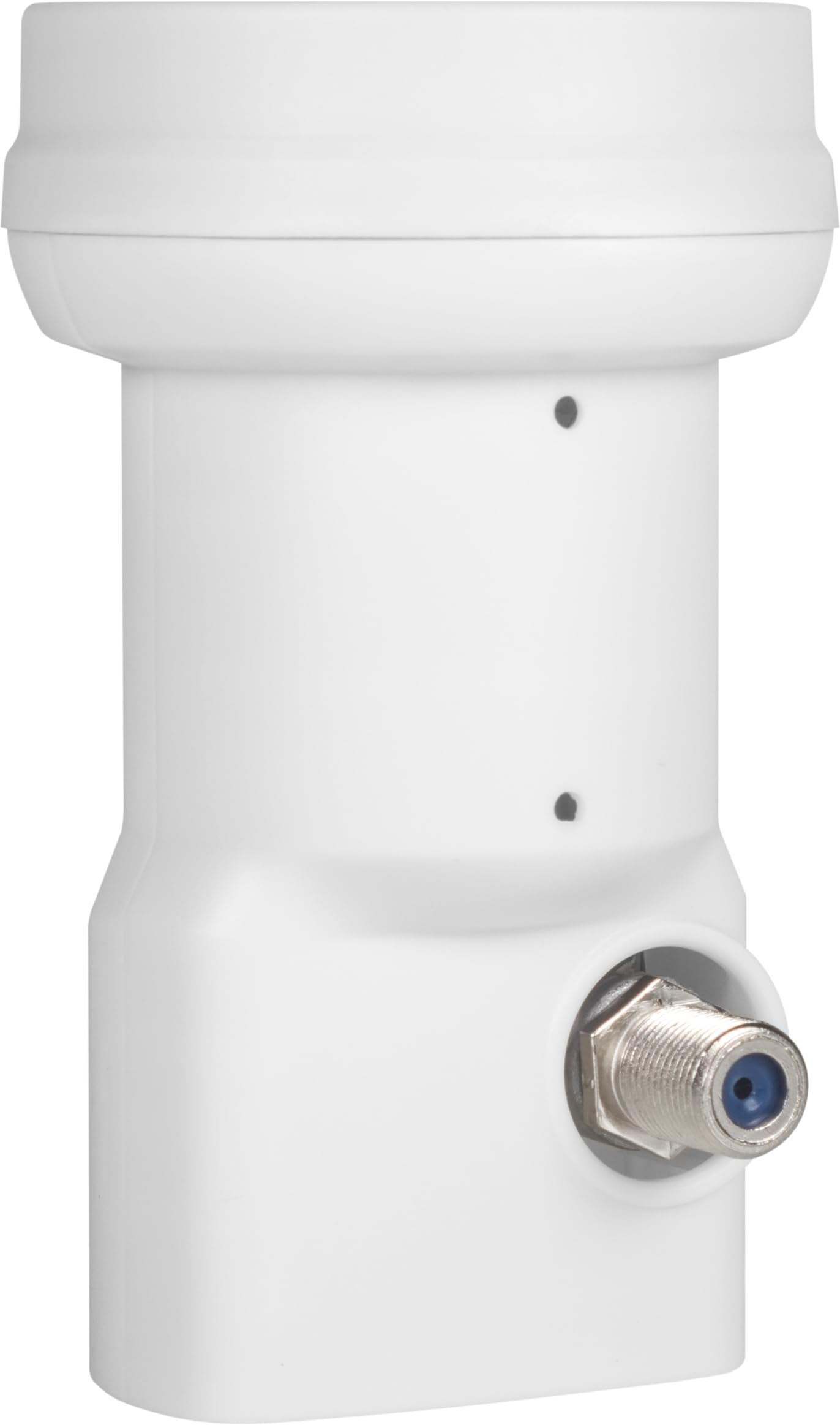 Megasat High Gain Single LNB – LNB Universel (pour 1 Participant, idéal pour Satellites difficilement recevables, Haute Amplification du Signal de 70 DB) – Blanc