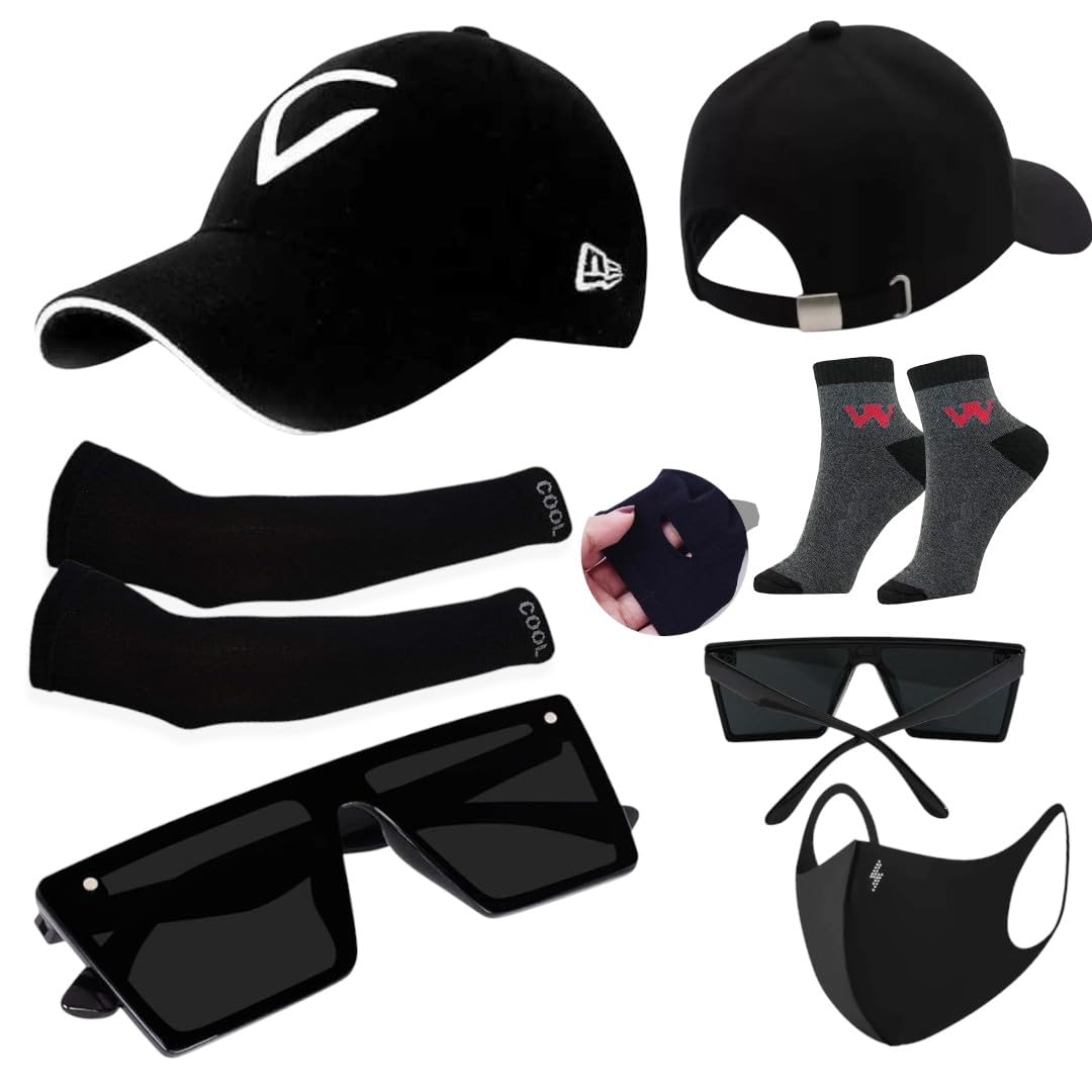bekilyback Acrylic VIRAT Cap Baseball Sport Cap Men's Baseball Head Hat Stylish All Sports Caps with Adjustable Strap Pack of 5-picture-45