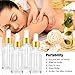 PrettyCare 4 Pack 1oz Dropper Bottle for Essential Oils, 30 ml Clear Glass Essential Oils Bottles with Labels, Funnels- Empty Leak Proof Tincture Bottles for Personal Care & Beauty
