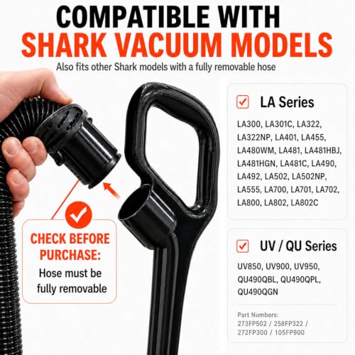 Image of Replacement Hose Compatible with Shark LA502 LA322 LA300 Replacement Parts